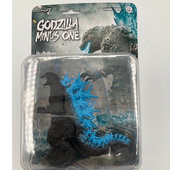 Super7 Other - Super7 Godzilla Minus One ReAction Figure Heat Ray Blue Dorsal Fins Toho 2024